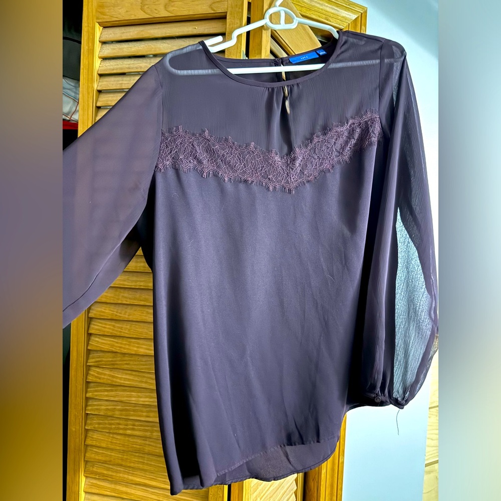 Purple long sleeve size L